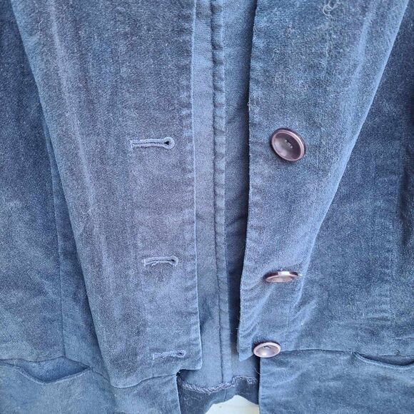 Talbots Navy Brushed Cotton Jacket see measurements - Picture 5 of 8